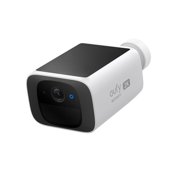 Picture of eufy Security SoloCam S220, Solar Security Camera, Wireless Security Camera Outdoor, 2K Resolution, Continuous Power, No Monthly Fee, HomeBase 3 Compatible, 2.4 GHz Wi-Fi, for Outdoor Surveillance