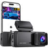 Picture of Dash Cam 1296P Front Dashcam, V300 WiFi Dash Camera for Cars with App, Night Vision, Mini Hidden Single Car Camera, Loop Recording, 24H Parking Mode, Support 256GB Max, Black