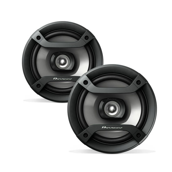 Picture of Pioneer TS-F1634R 2-Way Coaxial Car Audio Speakers Full Range 6.5" Round Speakers 200W Max Enhanced Bass Response Easy Installation Black Car Speakers