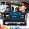 Picture of CAMECHO 7" Double Din Car Stereo Audio Bluetooth MP5 Player USB FM Multimedia Radio+ 4 LED Mini Backup Camera with Steering Wheel Remote Support Mobile Phone Synchronization (Used in Android/iOS)