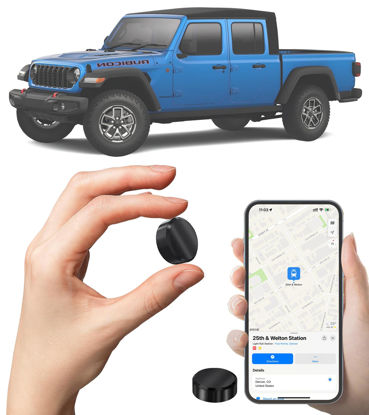 Picture of GPS Tracker for Vehicles - No Monthly Fee, Real-Time Tracking, Magnetic GPS Tracker for Car, Motorcycle, Truck, Anti-Theft, Easy Installation, Long Battery Life, Waterproof & Compact Design