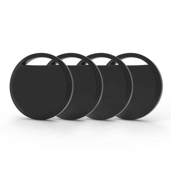 Picture of Air Tracker Tags 4 Pack Smart Tag Bluetooth Trackers Work with Apple Find My (iOS Only), Lightweight Tag Prevent Loss of Luggage Wallets Keys Bags,Replaceable Battery,IP67 Waterproof
