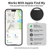 Picture of Air Tracker Tags 4 Pack Smart Tag Bluetooth Trackers Work with Apple Find My (iOS Only), Lightweight Tag Prevent Loss of Luggage Wallets Keys Bags,Replaceable Battery,IP67 Waterproof