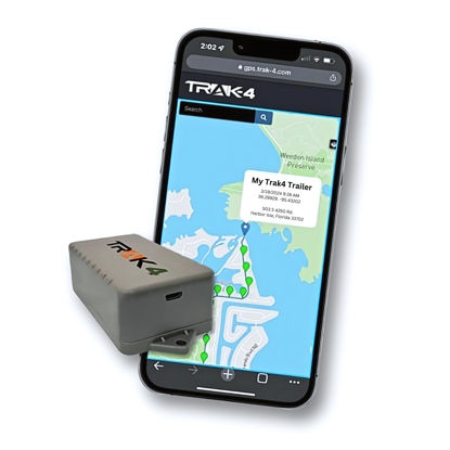 Picture of Trak-4 GPS Tracker for Vehicles, Assets, Equipment. Long Battery Life, Waterproof, Global Tracking. Low-Cost Subscription Required.