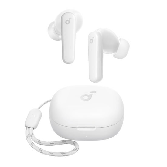 Picture of Soundcore by Anker P20i True Wireless Earbuds, 10mm Drivers with Big Bass, Bluetooth 5.3, 30H Long Playtime, Water-Resistant, 2 Mics for AI Clear Calls, 22 Preset EQs, Customization (White)