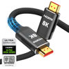 Picture of Snowkids 8K Certified HDMI 2.1 Cable 10 ft, 48Gbps Ultra High-Speed HDMI Cables Cord, 10K 8K@60Hz, 4K@120Hz Compatible for TV/Laptop/Monitor/PS5/Xbox/Projector/Entertainment/Sound System & More
