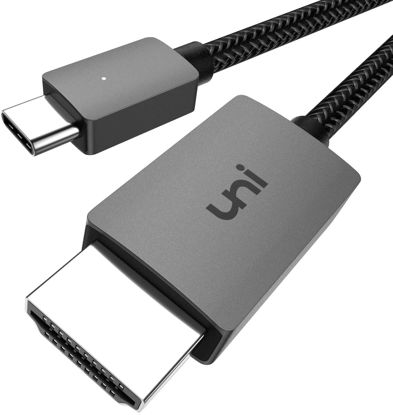 Picture of uni USB C to HDMI Cable, [4K, High-Speed] USB Type C to HDMI Cable for Home Office, [Thunderbolt 3/4 Compatible] with Chromebook, MacBook Pro/Air 2023, iPad Pro, iMac, XPS 17, S23-6FT