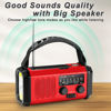 Picture of Emergency Hand Crank Radio,10000mAh/37000mWh Solar Radio NOAA/AM/FM Weather Radio, Emergency Cell Phone Charger Dynamo Radio with Multi-Function LED Flashlight for Indoor Outdoor Emergencies