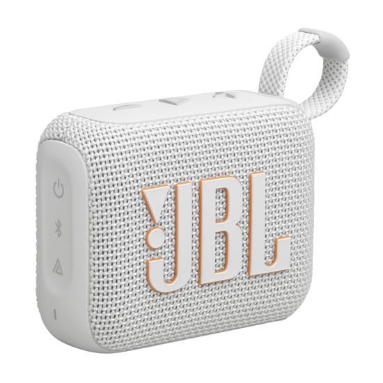 Picture of JBL Go 4 - Ultra-Portable, Waterproof and Dustproof Bluetooth Speaker, Big Pro Sound with Punchy bass, 7-Hour Built-in Battery, Made in Part with Recycled Materials (White)