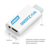 Picture of GANA Wii to HDMI Converter Adapter with Hdmi Cable Connect Wii Console to HDMI Display in 1080p Output Video with 3.5mm Audio Supports All Wii Display Modes White