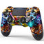 Picture of TIANHOO PS4 Controller, Wireless PS4 Controller for PS4/Pro/Slim, with Vibration Feedback, Motion Sensing, Touchpad, Light Bar, Share, Speaker, 3.5mm Headphone Jack (Graffiti)
