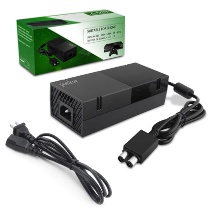 Picture of Ponkor Power Supply for Xbox One, AC Cord Replacement Power Brick Adapter 100-240V Compatible with Xbox One