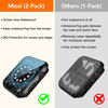 Picture of Misxi [2 Pack] Waterproof Black Hard Case with Tempered Glass Compatible with Apple Watch SE 2 (2024) SE Series 6 Series 5 Series 4 44mm, Ultra-Thin Protective Cover for iWatch Screen Protector