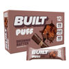 Picture of BUILT Puff Protein Bars, Brownie Batter Puff, High Protein Bars, 17g High Protein Snacks, On-The-Go Bars, only 140 Calories, 6g Sugar, Collagen, Gluten Free, 12 Count