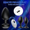 Picture of Anal Plug Sex Toys Vibrator- 3PCS Silicone Anal Toys Butt Plug Training Kit with Remote Control 10 Frequency Vibration, Vibrating Anal Plug and Prostate Massager, Adult Sex Toys and Games Black