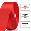 Picture of NESCCI 100 Yards Ribbon,1-1/2 Inch Red Satin Ribbon,Single Face Satin Ribbons,Perfect for Gift Wrapping,Wedding Decoration,Handmade Bows, Wrapping Bouquet and More