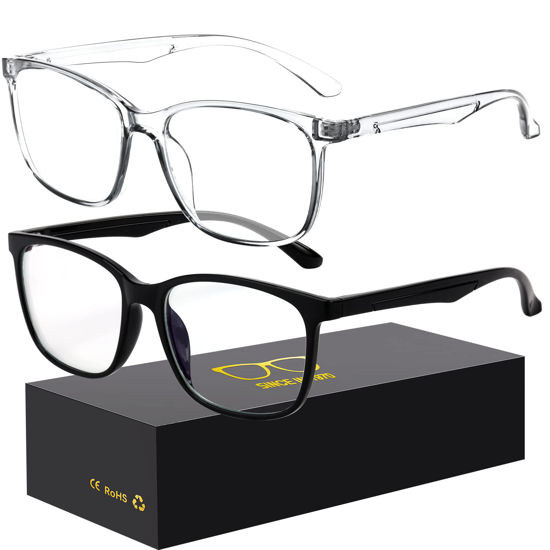 Picture of Oilway Blue-Light Blocking Glasses Computer Reading/Gaming/TV/Phones Glasses Fashion Anti Eyestrain UV Glasses for Women Men