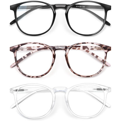 Picture of IBOANN Iconic Blue Light Glasses for Woman - Computer Glasses 99% Blue Light Blocking - Anti Eyestrain & UV Glare Protection