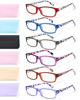 Picture of Gaoye Reading Glasses for Women, 6 pack Fashion Readers for Women Men Spring Hinge Eye Glasses, Blue Light Reading Glasses Anti Eyestrain