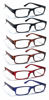 Picture of Boost Eyewear Reading Glasses, 6 Pairs with Spring Hinges in Black, Tortoise, Blue, Red - For Men and Women
