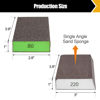 Picture of BOSHCRFAT 10 Pack Sanding Block, Washable and Reusable Sanding Sponge for Wood Drywall Metal Glasses Coarse/Medium/Fine/Superfine in 60/80/100/120/180/220 Grit Sandpaper Block Sand Paper Brick