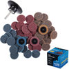 Picture of S SATC 46PCS Sanding Discs 2 Inch Roll Lock Quick Change Discs 1pcs 1/4'' Holder Surface Conditioning Discs Fine Medium Coarse for Die Grinder Surface Strip Grind Polish Burr Finish Rust Paint Removal
