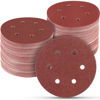 Picture of 100 PCS 6 Inch Sanding Discs, 6 Hole Hook and Loop Sandpaper 60 80 120 240 400 Grit Set, Round Orbital Sand Paper Discs for Sander