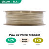 Picture of eSUN PLA+ Filament 1.75mm, 3D Printer Filament PLA Plus, Dimensional Accuracy +/- 0.03mm, 1KG Spool (2.2 LBS) 3D Printing Filament for 3D Printers, Bone White