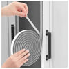 Picture of ligiyoto 33 Ft Self-Adhesive Weather Stripping Door Seal Strip for Door Window, 0.35" Wide x 0.2" Thick, Gray