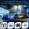 Picture of TANBABY 2 Pack LED Garage Lights, 150W Deformable Best Garage Light Ceiling LED Shop Lights, 15000LM LED Light 6500K Garage Lighting with 6+1 Adjustable Panels Garage Bulb for Garage, Basement