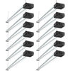 Picture of BBOUNDER 12 Pack Linkable LED Shop Light with Reflector, Super Bright 6500K Cool Daylight, 4400 LM, 4 FT, 48 Inch Integrated Fixture for Garage, 40W Equivalent 250W, Surface & Suspension Mount, Black