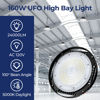 Picture of CINOTON 160W LED High Bay Lights with US Plug, 24000LM High Bay LED Shop Light, 120V UFO LED High Bay Light for Garage Workshop Barn Warehouse, Commercial Bay Lighting UL Listed 5000K-Daylight 2 Pack