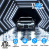 Picture of (Pack of 4) Linkable LED Utility Shop Lights for Garage, 6FT, 60W, LED Tube Ceiling Light T8 Integrated Single Fixture, 6000K, Daylight 8000lm V Shape, Basement, Offices, Clear Lens, Plug and Play