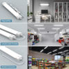 Picture of Airand Ceiling Lights LED Plug in 2ft Flushmount LED Tube Light 5000K Linkable Garage Light Fixture 18W Wraparound Ceiling Lamp Utility Shop Light Corded Under Cabinet Light with ON/Off Switch