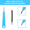 Picture of RingDoorbell Screws Replacement, Blue Double-Ended T6 T15 Screwdriver with 20Pcs/5Set Doorbell Security Screws for Camera Video Doorbell Replacement Kits Compatible with All R/ing Doorbells