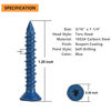 Picture of Allkeen 3/16" x 1-1/4" Concrete Screws, Anchoring to Masonry, Brick, Block, Cement or Stucco, 50PCS