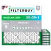 Picture of Filterbuy 20x20x1 Air Filter MERV 8 Dust Defense (6-Pack), Pleated HVAC AC Furnace Air Filters Replacement (Actual Size: 19.50 x 19.50 x 0.75 Inches)