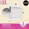 Picture of Simply 16x25x1 Air Filter, Merv 11, MPR 1000, 6 Pack, Furnace Air Filter for HVAC (Actual Size: 15.75"x24.75"x0.75") DUST, Pet, & Allergy Control