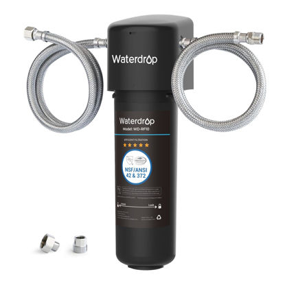 Picture of Waterdrop 10UA Under Sink Water Filter System, Reduces PFAS, PFOA/PFOS, Lead, Chlorine, Bad Taste & Odor, Under Counter Water Filter Direct Connect to Kitchen Faucet, NSF/ANSI 42 Certified, 8K Gallons