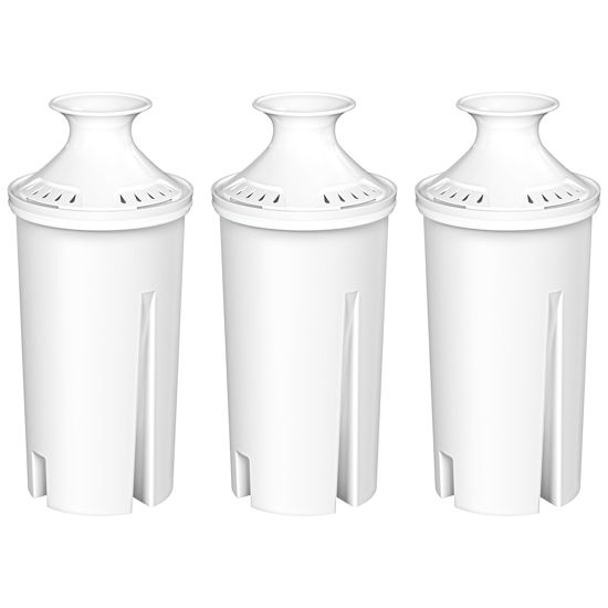 Picture of 3-Pack Water Filter Replacements for Brita Water Pitchers and Dispensers, NSF 53&42 Certified to Reduce Cadmium, Mercury, Copper, Zinc, BPA free, Lasts 2 Months or 40 Gallons