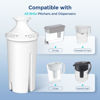 Picture of 3-Pack Water Filter Replacements for Brita Water Pitchers and Dispensers, NSF 53&42 Certified to Reduce Cadmium, Mercury, Copper, Zinc, BPA free, Lasts 2 Months or 40 Gallons