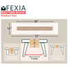 Picture of FEXIA Boho Table Runner for Christmas Home Decor with Tassels 72 Inches Long Farmhouse Rustic Table Runner Macrame Burlap Table Decoration for Living Room Bridal Shower(12x72 Inches)