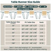 Picture of FEXIA Boho Table Runner for Christmas Home Decor with Tassels 72 Inches Long Farmhouse Rustic Table Runner Macrame Burlap Table Decoration for Living Room Bridal Shower(12x72 Inches)