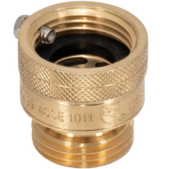 Picture of Eastman 3/4 Inch FHT x 3/4 Inch MHT Hose Bibb Anti Siphon Vacuum Breaker, Brass Plumbing Fitting, 20199