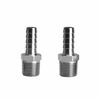 Picture of Beduan Stainless Steel 3/8" Hose Barb to 3/8" Male NPT Home Brew Fitting Water Fuel Air (Pack of 2)