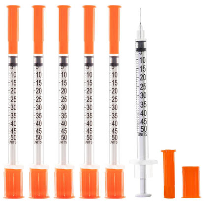 Picture of U-100 0.5ml 30 Gauge 5/16" Syringe, Individually Packed 20 PACK