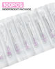 Picture of 100Pcs 18Ga 1 Inch Needle Luer Lock Industrial Accessories, Sterile Individual Package for Lab Scientific Measuring, Refilling Inks, Plant and Industry