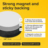 Picture of Hyper-Sticky Magnets with Adhesive Backing - 0.8" Strong Magnetic Dots for Whiteboard, Fridge, Crafts - Easy to Cut Stickers for Planning and Organization - 120pcs