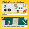Picture of Hyper-Sticky Magnets with Adhesive Backing - 0.8" Strong Magnetic Dots for Whiteboard, Fridge, Crafts - Easy to Cut Stickers for Planning and Organization - 120pcs