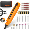 Picture of HARDELL Mini Cordless Rotary Tool Kit, 5-Speed and USB Charging with 61 Accessories, Multi-Purpose 3.7V Power Rotary Tool for Sanding, Polishing, Drilling, Etching, Engraving, DIY Crafts